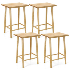 25.5 Inch Bar Stools Set of 2 with Footrest