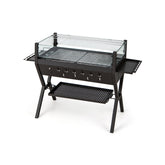 Barbecue Charcoal Grills with Wind Guard Seasoning Racks