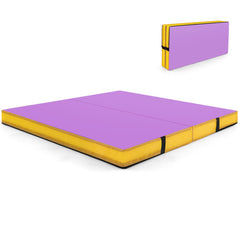 4ft x 4ft x 4in Bi-Folding Gymnastic Tumbling Mat with Handles and Cover