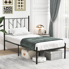 Twin/Full/Queen Size Platform Bed Frame with Sturdy Metal Slat Support