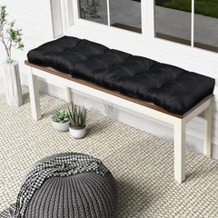 Indoor Outdoor Tufted Bench Cushion with Soft PP Cotton