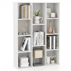 11-Cube Multifunctional Book Storage Organizer Display Cabinet with Anti-tipping Kits