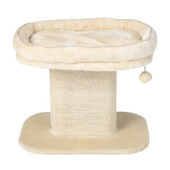 Modern Cat Tree Tower with Large Plush Perch and Sisal Scratching Plate