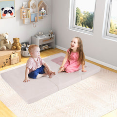 9-Piece Climb and Crawl Foam and Floor Playset with Breathable Suede Fabric