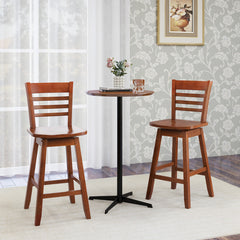Counter Height Barstools Set of 2 with Footrest for Kitchen Island Bar