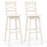 Swivel 30-Inch Bar Height Stool Set of 2 with Footrest