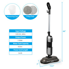1100W Handheld Detachable Multipurpose Steam Cleaner with LED Headlights