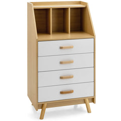 4-Drawer Dresser with 2 Anti-Tipping Kits for Bedroom