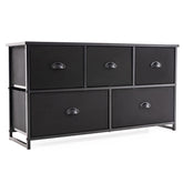 Dresser Storage Tower with 5 Foldable Cloth Storage Cubes