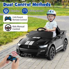 12V Licensed Ford Mustang Shelby GT500 Kids Ride on Car with Remote Control for Kids Aged 3-8
