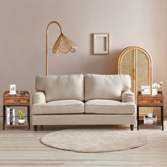 Narrow Side Table with USB Ports and Power Outlets