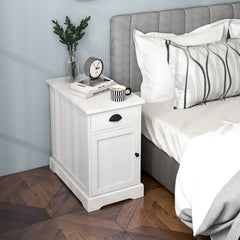 End Table with Charging Station and Flip Top