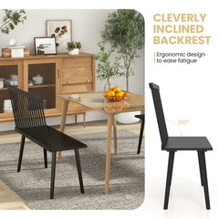 Bench for 2 with Spindle Back for Kitchen Dining Room Hallway