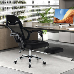 Ergonomic Mesh Office Chair with Footrest and Tilting Backrest