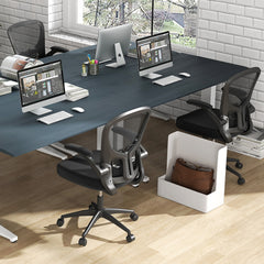 Adjustable Swivel Mesh Task Office Chair with Flip-Up Armrests