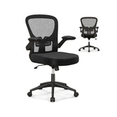 Adjustable Swivel Mesh Task Office Chair with Flip-Up Armrests