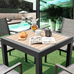 31.5-63 Inches Extendable Patio Table for 4-6 People