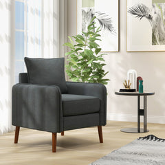 Fabric Upholstered Sofa Chair with Removable Back and Seat Cushions