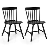 Farmhouse Kitchen Chair Set of 2 with Rubber Wood Frame