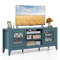 Farmhouse TV Stand for TVs Up to 65 Inches 4 Adjustable Shelves