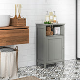 Bathroom Freestanding Floor Storage Cabinet with Adjustable Shelf