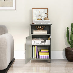 Bathroom Freestanding Floor Storage Cabinet with Adjustable Shelf