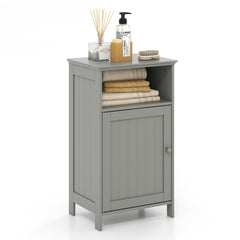 Bathroom Freestanding Floor Storage Cabinet with Adjustable Shelf