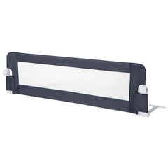 60-Inch Foldable Bed Rail Swing Down Baby Bed Guard Rail with Adjustable Safety Strap