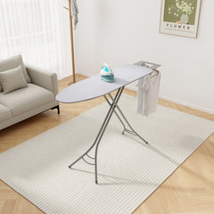 Foldable Ironing Board with Iron Rest and Adjustable Height