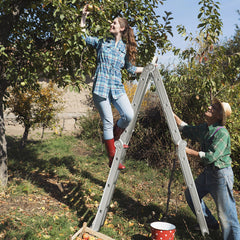 7-in-1 Folding Aluminum Ladder with Anti-Skid Pedal
