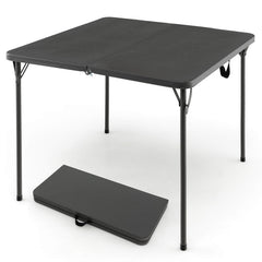 Folding Camping Table with HDPE Tabletop and Rustproof Steel Frame