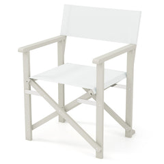 Folding Director Chair with Acacia Wood Frame and Machine Washable Oxford Fabric