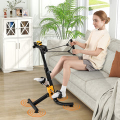 Folding Pedal Exercise Bike with Adjustable Resistance