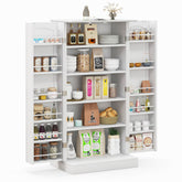 Freestanding Buffet Cupboards Sideboard with 2 Doors and Anti-Tipping Devices