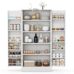 Freestanding Buffet Cupboards Sideboard with 2 Doors and Anti-Tipping Devices