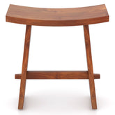 20 Inch Fully Assembled Shower Stool with Curved Seat for Inside Shower