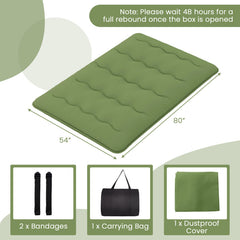 Floor Mattress with Washable Cover and Carry Bag