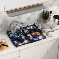 30/36 Inch Gas Cooktop with 4/6 Powerful Burners and ABS Knobs