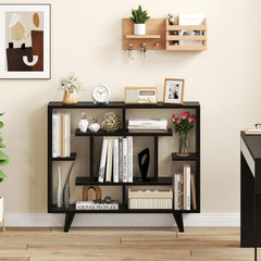Geometric Bookcase with Anti-Tipping Kit and Storage Shelving Unit