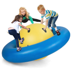 7.5 Foot Giant Inflatable Dome Rocker Bouncer with 6 Built-in Handles for Kids
