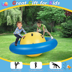 7.5 Foot Giant Inflatable Dome Rocker Bouncer with 6 Built-in Handles for Kids