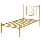 Twin/Full/Queen Size Metal Platform Bed Frame with Vintage Headboard