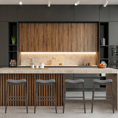 29 Inch Set of 2 Wood Nailhead Barstools with PVC Leather Seat