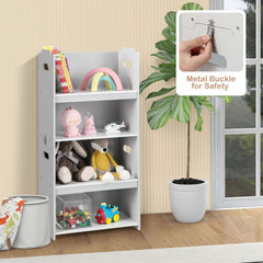 4-in-1 Kids Table and Chairs with Multiple Storage for Learning