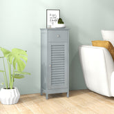 Bathroom Floor Storage Cabinet with Drawer and Shutter Door Cabinet