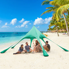 20 x 20 Feet Beach Canopy Tent with UPF50+ Sun Protection and Shovel