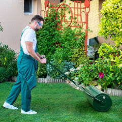 Metal Lawn Roller with Detachable Gripping Handle