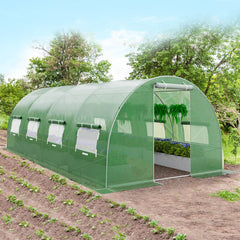 20 x 10 x 6.6 Feet Greenhouse with Windows and Doors for Outdoor