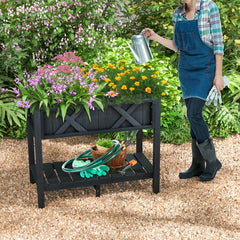 HIPS Raised Garden Bed Poly Wood Elevated Planter Box