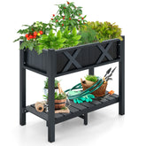 HIPS Raised Garden Bed Poly Wood Elevated Planter Box